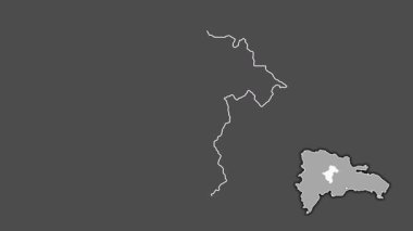 La Vega, Dominicana, soyutlanmış ve dışlanmış. Gri Tonlama