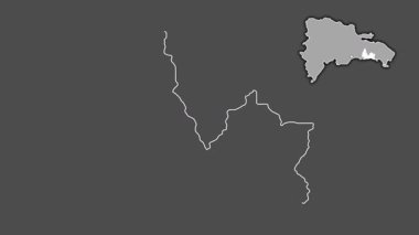 San Pedro de Macoris, Dominicana, boşaltılmış ve izole edilmiş. Gri Tonlama