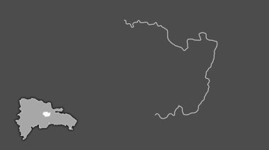 Sanchez Ramirez, Dominicana, dışlanmış ve izole edilmiş. Gri Tonlama