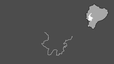 Guayas, Ekvador, soyutlanmış ve soyutlanmış. Gri Tonlama