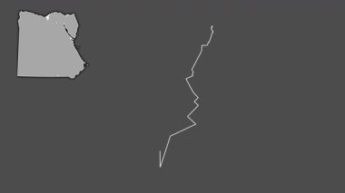 El İskandariyah, Mısır, sürülmüş ve izole edilmiş. Gri Tonlama