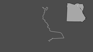 Al Qalyubiyah, Mısır, çıkarılmış ve izole edilmiş. Gri Tonlama