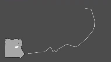 Tımarhane, Mısır, boşaltılmış ve izole edilmiş. Gri Tonlama