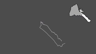 Debubawi Keyih Bahri, Eritrea, dışlanmış ve izole edilmiş. Gri Tonlama