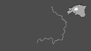 Rapla, Estonya, soyutlanmış ve dışlanmış. Gri Tonlama