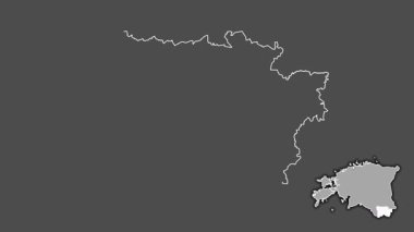 Voru, Estonya, dışlanmış ve izole edilmiş. Gri Tonlama