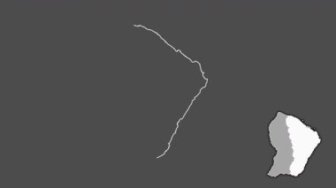 Cayenne, Fransız Guyanası, soyutlanmış ve dışlanmış. Gri Tonlama