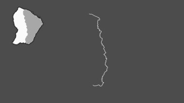 Saint-Laurent-du-Maroni, Fransız Guyanası, soyutlanmış ve dışlanmış. Gri Tonlama