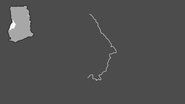 Bono, Gana, soyutlanmış ve soyutlanmış. Gri Tonlama