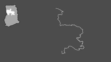 Savannah, Gana, soyutlanmış ve soyutlanmış. Gri Tonlama