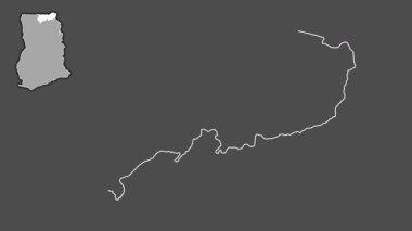 Yukarı Doğu, Gana, soyutlanmış ve soyutlanmış. Gri Tonlama