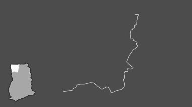 Yukarı Batı, Gana, soyutlanmış ve soyutlanmış. Gri Tonlama