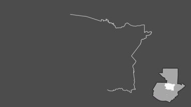 Alta Verapaz, Guatemala, dışlanmış ve izole edilmiş. Gri Tonlama