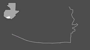 Escuintla, Guatemala, çıkarıldı ve izole edildi. Gri Tonlama