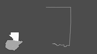 Peten, Guatemala, dışlanmış ve izole edilmiş. Gri Tonlama