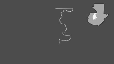 Kiş, Guatemala, soyutlanmış ve soyutlanmış. Gri Tonlama