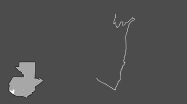 Retalhuleu, Guatemala, çıkarıldı ve izole edildi. Gri Tonlama