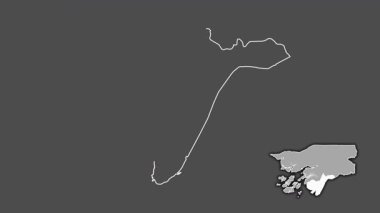 Tombali, Gine-Bissau, çıkarıldı ve izole edildi. Gri Tonlama