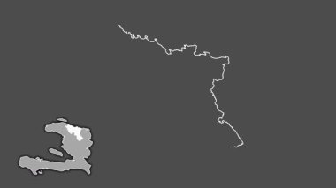Nord, Haiti, soyutlanmış ve soyutlanmış. Gri Tonlama