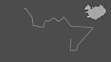 Suurnes, İzlanda, dışlanmış ve izole edilmiş. Gri Tonlama