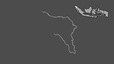 Aceh, Endonezya, dışlanmış ve izole edilmiş. Gri Tonlama