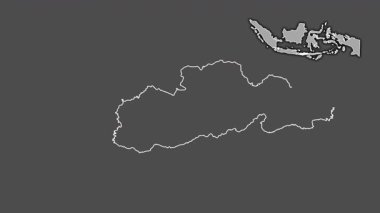 Nusa Tenggara Barat, Endonezya, dışlanmış ve izole edilmiş. Gri Tonlama
