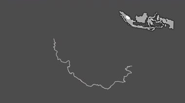 Riau, Endonezya, dışlanmış ve izole edilmiş. Gri Tonlama