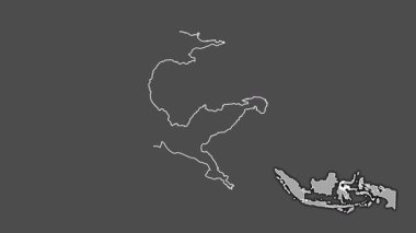 Sulawesi Tengah, Endonezya, çıkarıldı ve izole edildi. Gri Tonlama