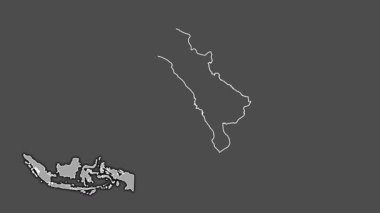Sumatera Barat, Endonezya, dışlanmış ve izole edilmiş. Gri Tonlama