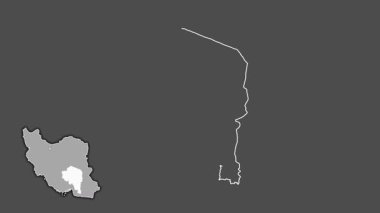 Kerman, İran, dışlanmış ve izole edilmiş. Gri Tonlama