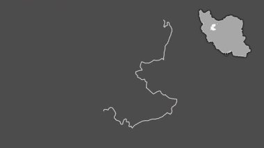 Markazi, İran, dışlanmış ve izole edilmiş. Gri Tonlama