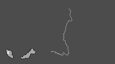 Perak, Malezya, dışlanmış ve izole edilmiş. Gri Tonlama