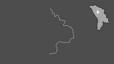 Singerei, Moldova, soyutlanmış ve dışlanmış. Gri Tonlama