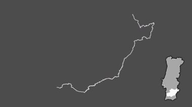 Beja, Portekiz, dışlanmış ve izole edilmiş. Gri Tonlama