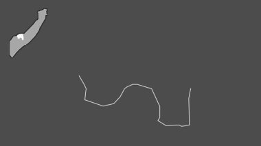 Somaliland 'sız Bakool, Somali, dışlanmış ve izole edilmiş. Gri Tonlama