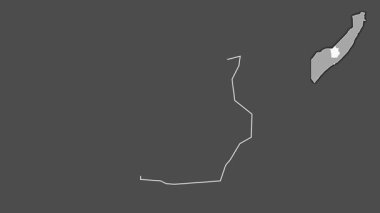 Hiiraan, Somaliland 'sız Somali, soyutlanmış ve soyutlanmış. Gri Tonlama