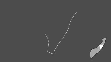 Somaliland 'sız Mudig, Somali, çıkarılmış ve izole edilmiş. Gri Tonlama