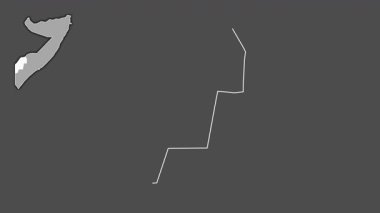 Gedo, Somali, soyutlanmış ve soyutlanmış. Gri Tonlama