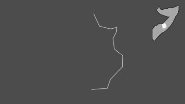 Hiiraan, Somali, soyutlanmış ve dışlanmış. Gri Tonlama