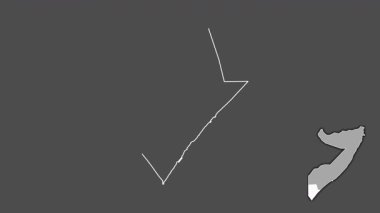 Jubbada Hoose, Somali, soyutlanmış ve dışlanmış. Gri Tonlama