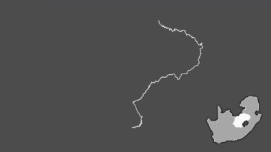 Özgür Devlet, Güney Afrika, dışlanmış ve izole edilmiş. Gri Tonlama