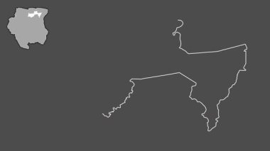 Para, Surinam, soyutlanmış ve soyutlanmış. Gri Tonlama