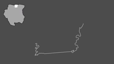 Saramacca, Surinam, soyutlanmış ve soyutlanmış. Gri Tonlama