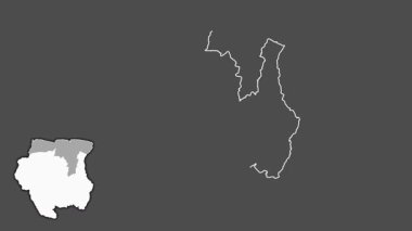 Sipaliwini, Surinam, sürülmüş ve izole edilmiş. Gri Tonlama