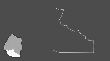 Shiselweni, Svaziland, dışlanmış ve izole edilmiş. Gri Tonlama