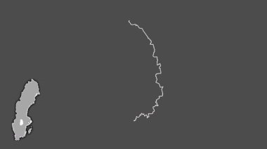 Orebro, İsveç, dışlanmış ve izole edilmiş. Gri Tonlama