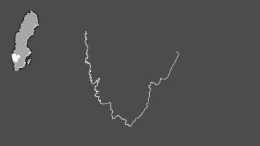 Vastra Gotaland, İsveç, dışlanmış ve izole edilmiş. Gri Tonlama