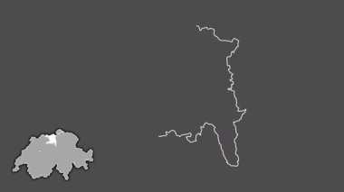 Aargau, İsviçre, dışlanmış ve izole edilmiş. Gri Tonlama