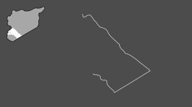 Rif Dimashq, Suriye, çıkarıldı ve izole edildi. Gri Tonlama