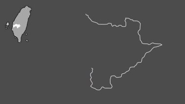 Chiayi, Tayvan, dışlanmış ve izole edilmiş. Gri Tonlama